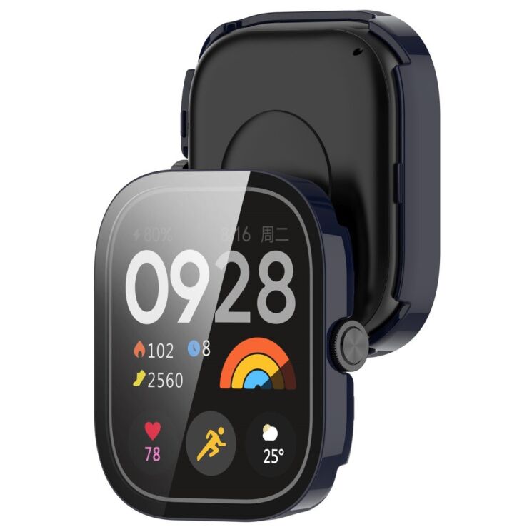 Защитный чехол Deexe Protective Frame для Xiaomi Redmi Watch 4 - Ink Blue: фото 7 из 8