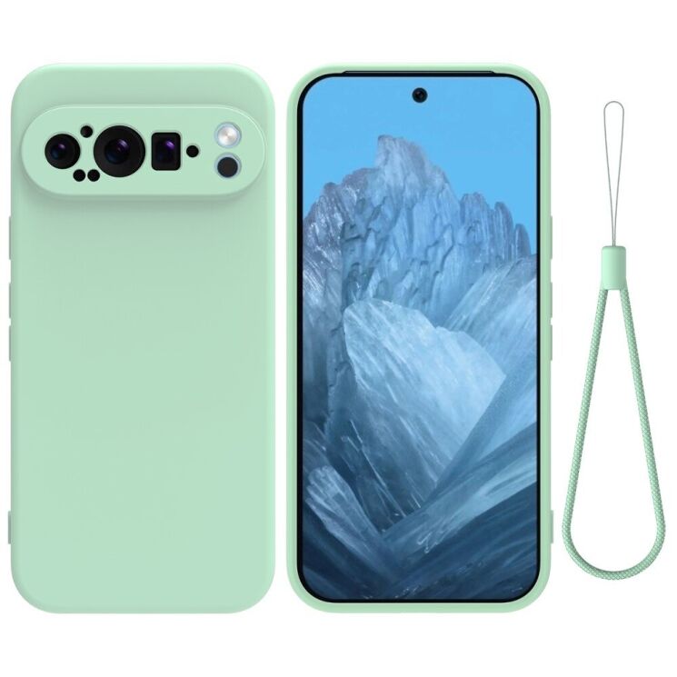 Защитный чехол Deexe Silicone Case для Google Pixel 9 Pro XL - Green: фото 1 из 8
