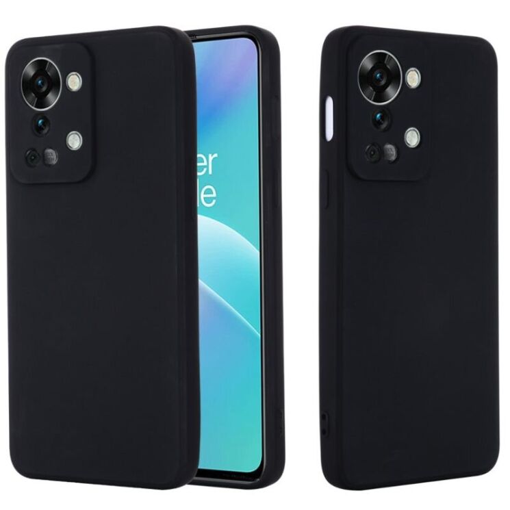 Защитный чехол Deexe Silicone Case для OnePlus Nord 2T - Black: фото 1 из 7