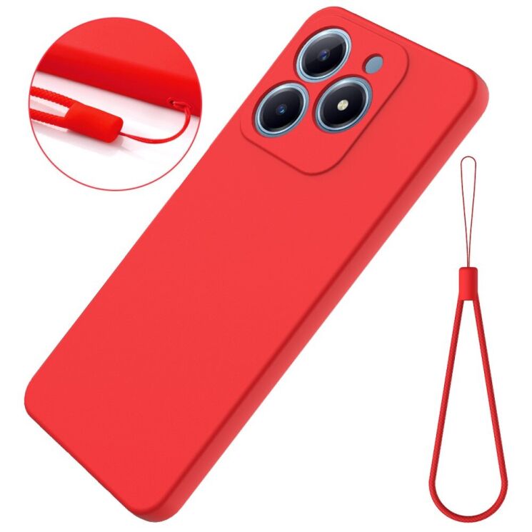 Защитный чехол Deexe Silicone Case для Realme C63 / C61 - Red: фото 2 из 7
