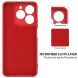 Защитный чехол Deexe Silicone Case для Realme C63 / C61 - Red (359702R). Фото 3 из 7