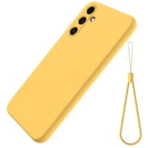 Захисний чохол Deexe Silicone Case для Samsung Galaxy A15 (A155) - Yellow: фото 1 з 8