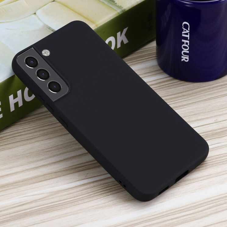 Защитный чехол Deexe Silicone Case для Samsung Galaxy S22 - Black: фото 4 из 8