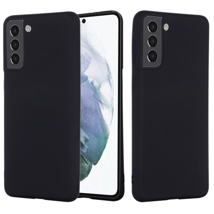 Защитный чехол Deexe Silicone Case для Samsung Galaxy S22 - Black: фото 1 из 8