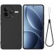 Захисний чохол Deexe Silicone Case для Xiaomi Poco F7 Pro - Black (378602B). Фото 1 з 8