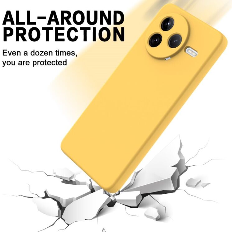 Захисний чохол Deexe Silicone Case для Xiaomi Poco F7 Pro - Black: фото 5 з 8