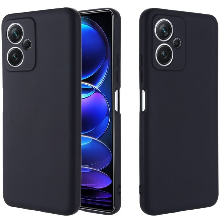 Захисний чохол Deexe Silicone Case для Xiaomi Redmi Note 12 (China) - Black: фото 1 з 7