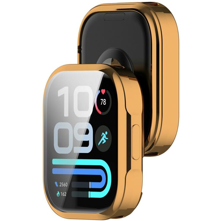 Захисний чохол Deexe Silicone Frame для Xiaomi Redmi Watch 6 Lite - Rose Gold: фото 2 з 6
