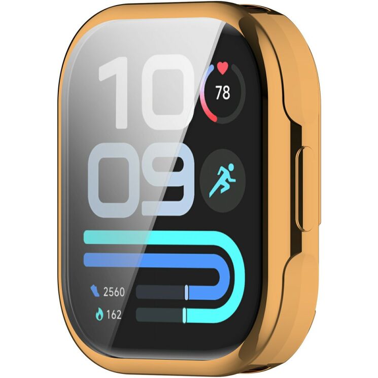 Захисний чохол Deexe Silicone Frame для Xiaomi Redmi Watch 6 Lite - Rose Gold: фото 3 з 6