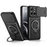 Защитный чехол Deexe Slider Stand для Motorola Edge 70 Fusion - Black: фото 1 из 9