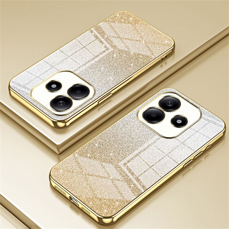 Защитный чехол Deexe Sparkles Cover для Xiaomi Redmi Note 14 4G - Gold: фото 2 из 7