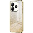 Защитный чехол Deexe Sparkles Cover для Xiaomi Redmi Note 14 4G - Gold (373481F)