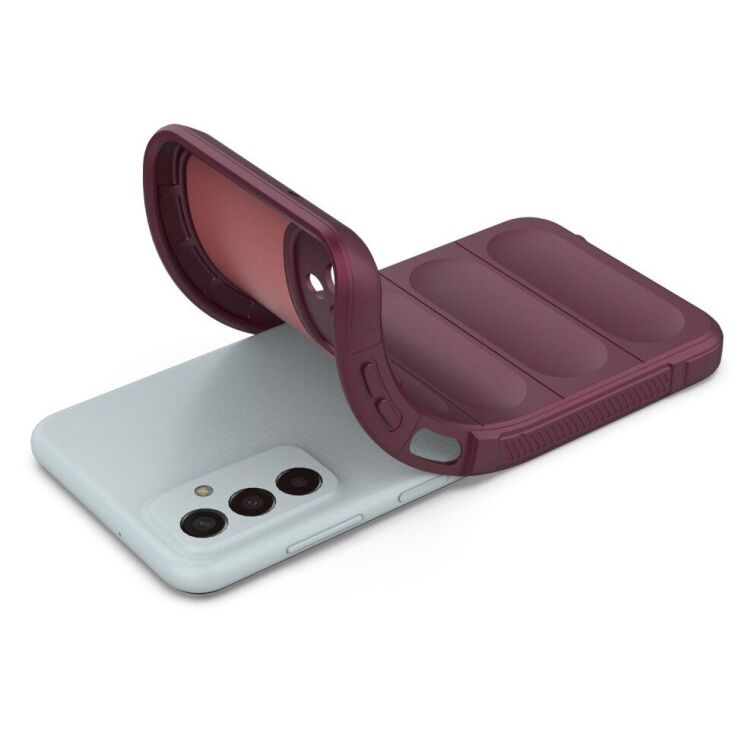 Защитный чехол Deexe Terra Case для Samsung Galaxy M13 (M135) - Wine Red: фото 3 из 6