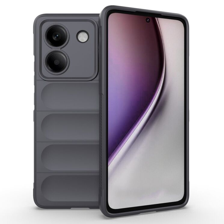Защитный чехол Deexe Terra Case для Xiaomi Poco M7 Pro - Dark Grey: фото 1 из 3