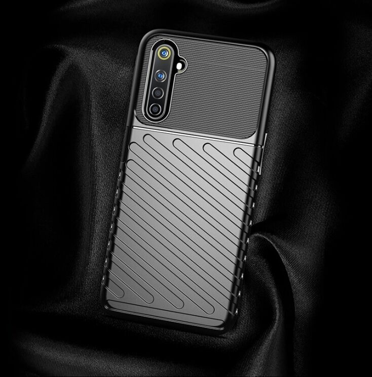 Защитный чехол Deexe Thunder Series для Realme 6 / 6s - Black: фото 5 из 12