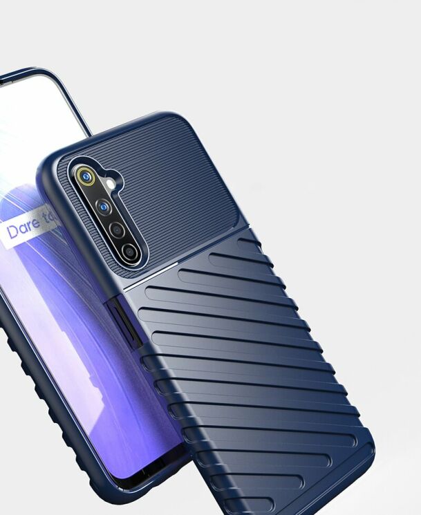 Защитный чехол Deexe Thunder Series для Realme 6 / 6s - Black: фото 9 из 12