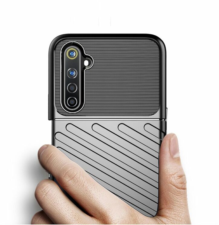 Защитный чехол Deexe Thunder Series для Realme 6 / 6s - Black: фото 4 из 12