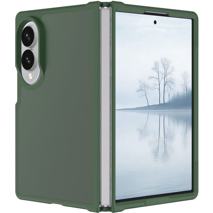 Захисний чохол Deexe Velvet Frame (FF) для Samsung Galaxy Fold 8 - Green (424514G) Захисний чохол Deexe Velvet Frame (FF) для Samsung Galaxy Fold 8 - Green: фото 1 з 8