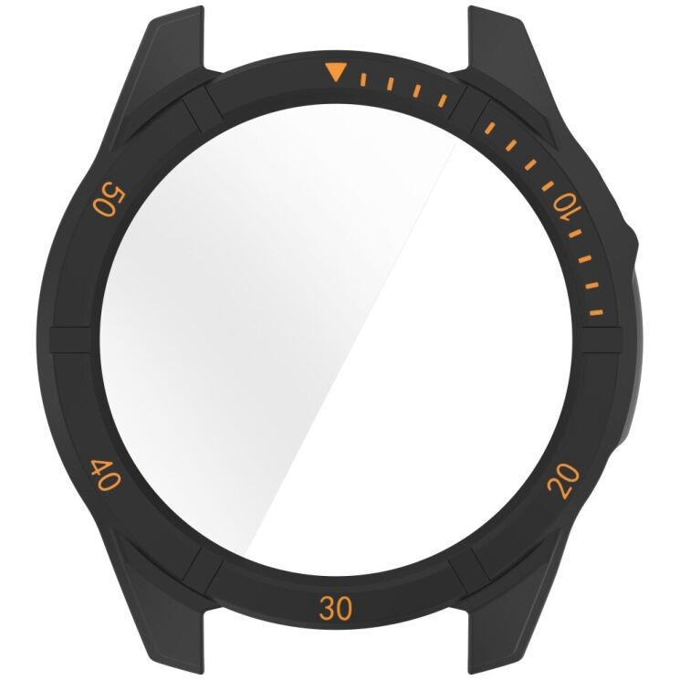 Захисний чохол Deexe Watch Case для Garmin Fenix 8 (47mm) - Black / Orange: фото 4 з 7