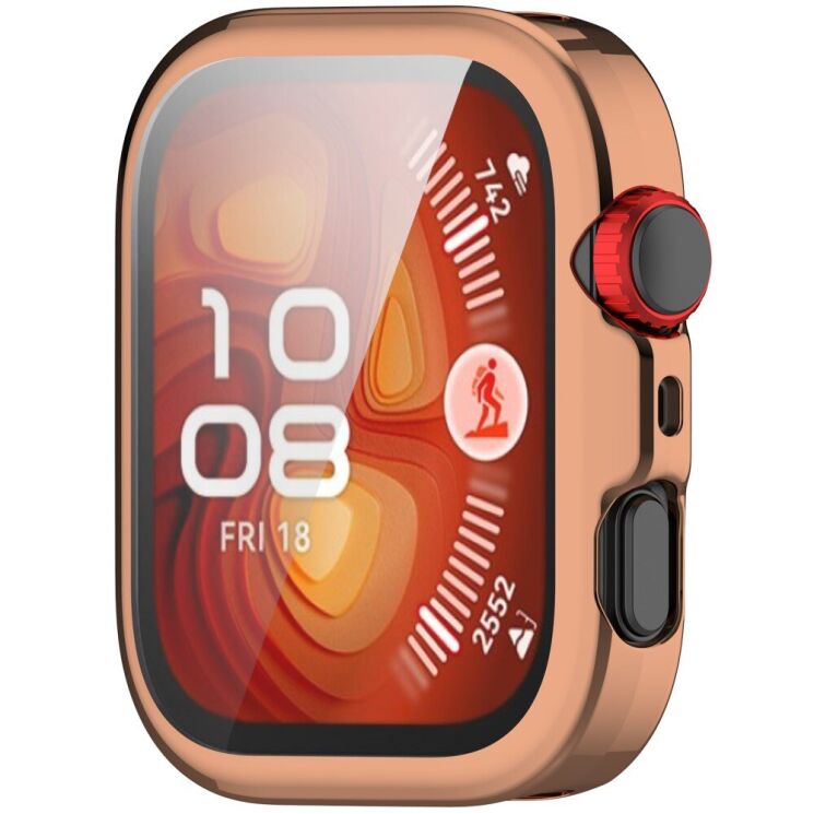 Защитный чехол Deexe Watch Case для Huawei Watch Fit 4 Pro - Rose Gold: фото 2 из 9