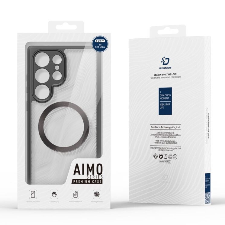 Защитный чехол DUX DUCIS Aimo Series Magnetic (FP) для Samsung Galaxy S24 Ultra - Black: фото 13 из 13