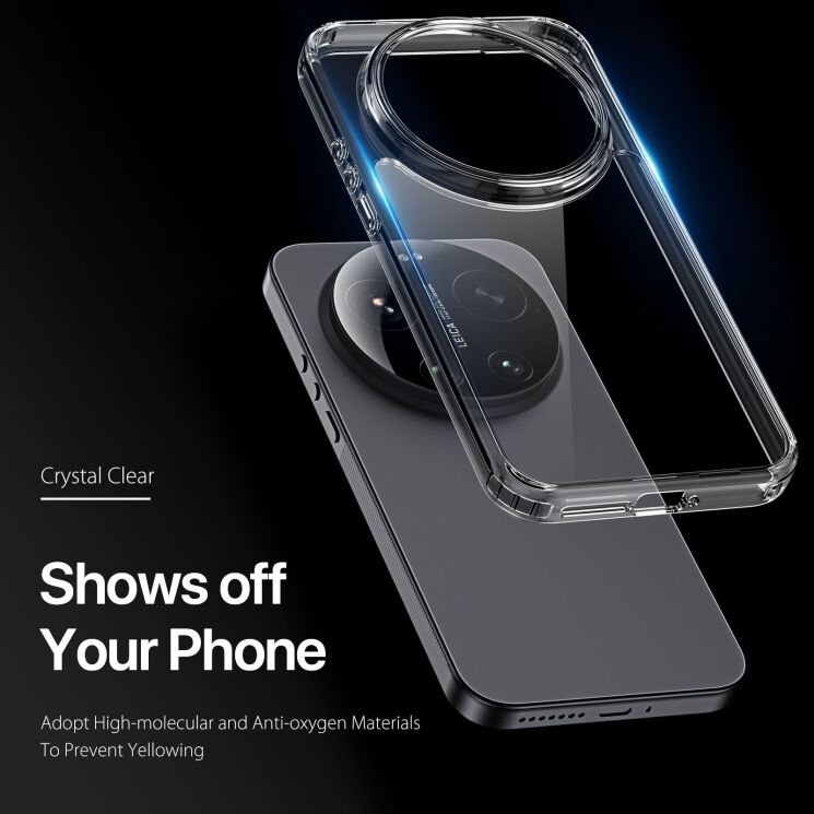 Защитный чехол DUX DUCIS Clin Series для Xiaomi 17 Ultra - Clear (407546C) Защитный чехол DUX DUCIS Clin Series для Xiaomi 17 Ultra - Clear: фото 2 из 10