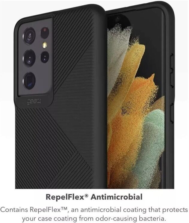 Защитный чехол Gear4 Battersea для Samsung Galaxy S21 Ultra (G998) - Black: фото 9 из 11