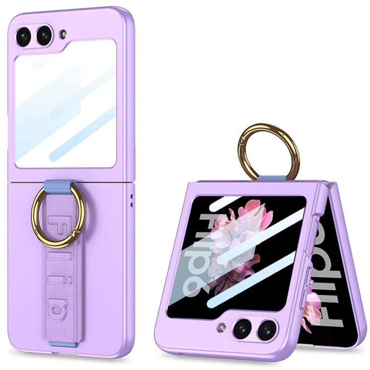 Захисний чохол GKK Hand Strap для Samsung Galaxy Flip 6 - Purple: фото 1 з 14