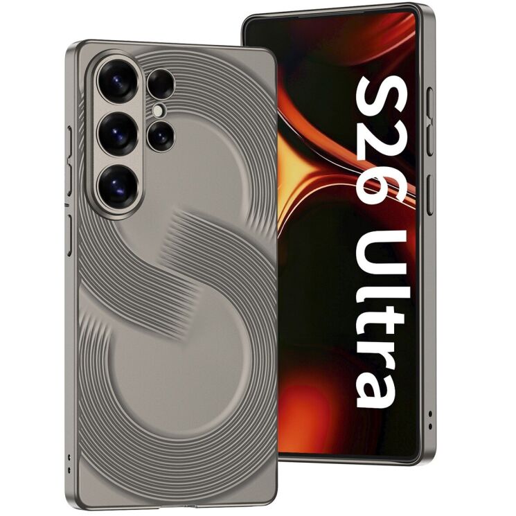 Защитный чехол GKK S-Shape Series для Samsung Galaxy S26 Ultra - Titanium Grey: фото 1 из 7