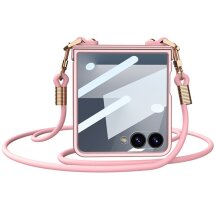 Захисний чохол GKK Slim Strap для Samsung Galaxy Flip 7 - Pink: фото 1 з 9