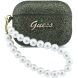 Защитный чехол Guess Glitter Pearl Strap для AirPods Pro 3 (GUAP3GLGPSA) - Khaki (390167K). Фото 1 из 5