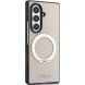 Защитный чехол Guess Magnetic Ring Stand Grained Classic Logo MagSafe для Samsung Galaxy Fold 8 Ultra (GUHMZFD86PSGRSCLE) - Beige (424101E). Фото 3 из 7
