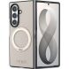 Защитный чехол Guess Magnetic Ring Stand Grained Classic Logo MagSafe для Samsung Galaxy Fold 8 Ultra (GUHMZFD86PSGRSCLE) - Beige (424101E). Фото 2 из 7