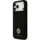 Захисний чохол Guess Silicone Logo Strass 4G MagSafe для iPhone 17 Pro Max (GUHMP17XM4DGPK) - Black (402889B). Фото 3 з 8