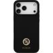 Захисний чохол Guess Silicone Logo Strass 4G MagSafe для iPhone 17 Pro Max (GUHMP17XM4DGPK) - Black (402889B). Фото 2 з 8