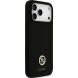 Захисний чохол Guess Silicone Logo Strass 4G MagSafe для iPhone 17 Pro Max (GUHMP17XM4DGPK) - Black (402889B). Фото 4 з 8