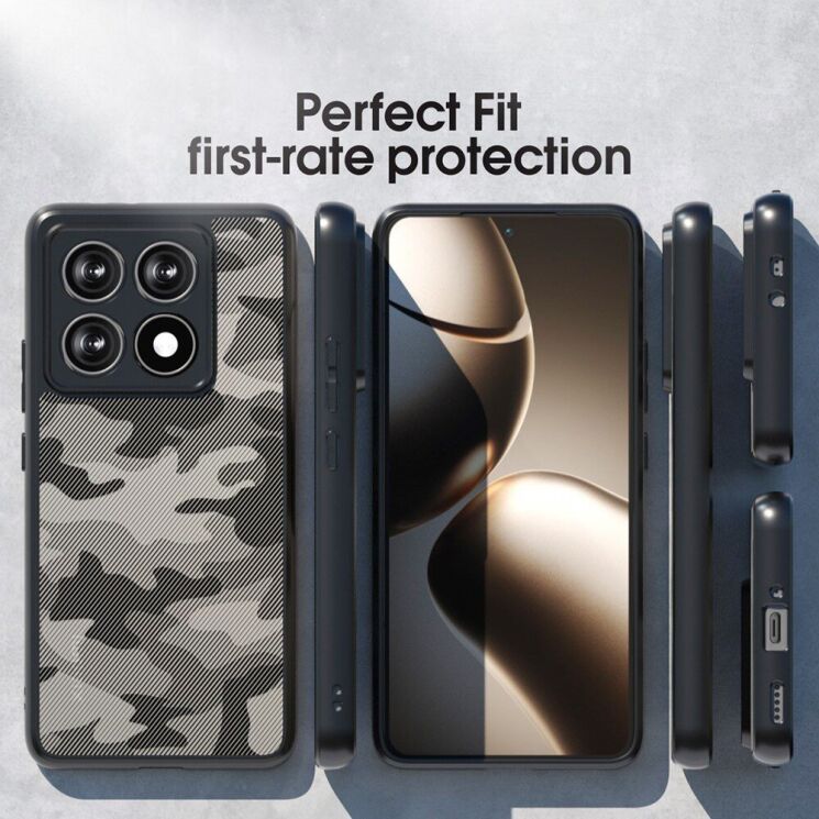 Захисний чохол IBMRS Military для Xiaomi 14T Pro - Grid Camouflage: фото 6 з 7