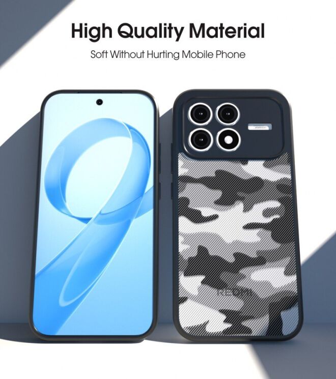 Захисний чохол IBMRS Military для Xiaomi Poco F8 Pro - Grid Camouflage: фото 3 з 7