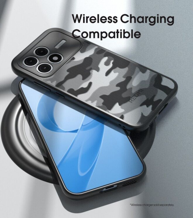 Захисний чохол IBMRS Military для Xiaomi Poco F8 Pro - Grid Camouflage: фото 5 з 7