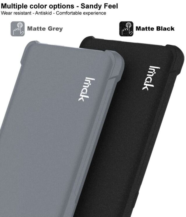 Защитный чехол IMAK Airbag Sand Case для Xiaomi Redmi Note 13 Pro+ - Black: фото 7 из 10