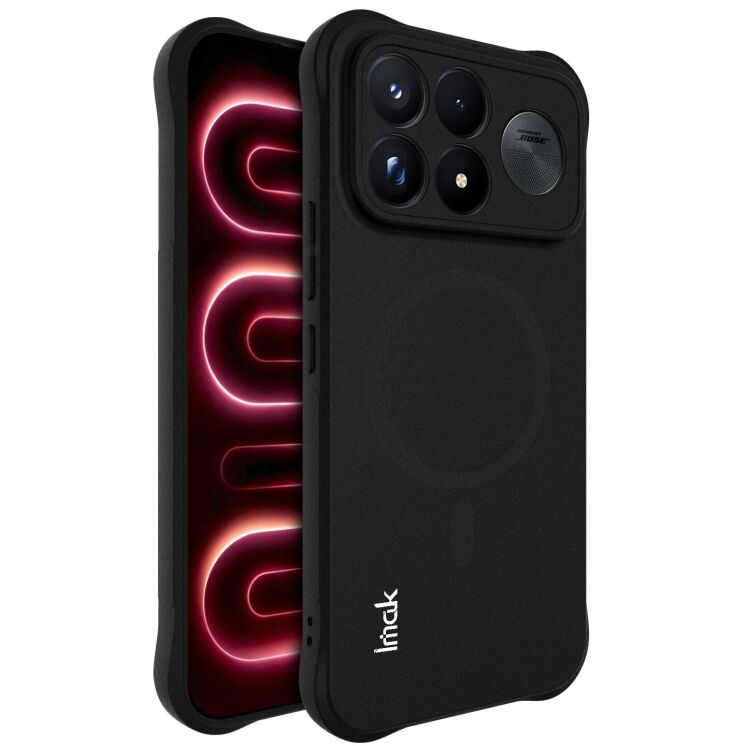 Защитный чехол IMAK Airbag Sand Case with MagSafe для Xiaomi Poco F9 Ultra - Matte Black: фото 1 из 11