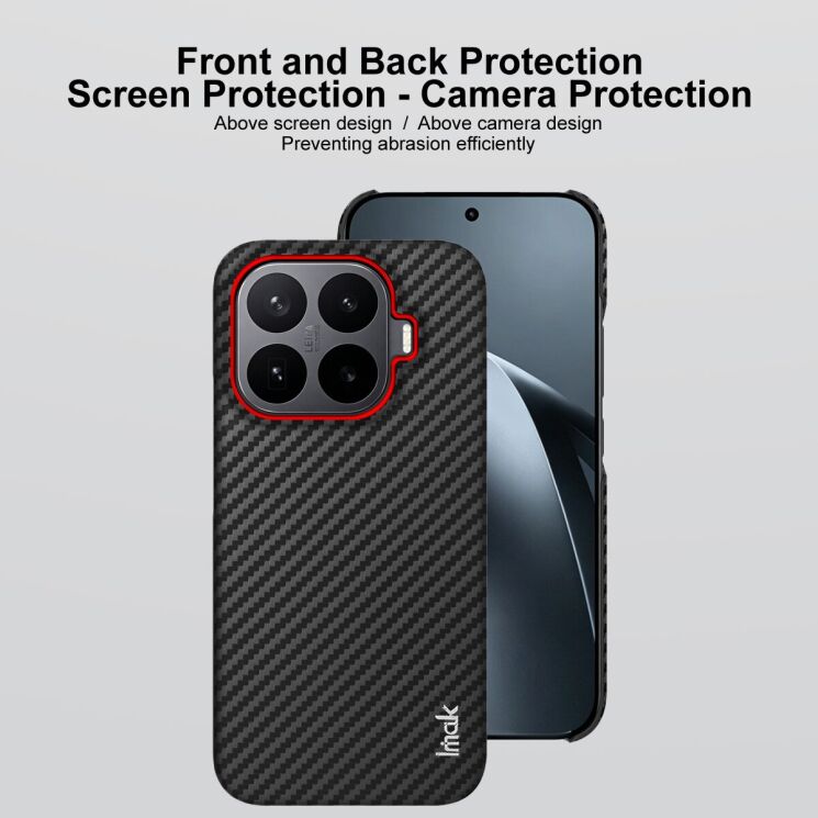 Защитный чехол IMAK Carbon Guard для Xiaomi 17T - Black: фото 5 из 7