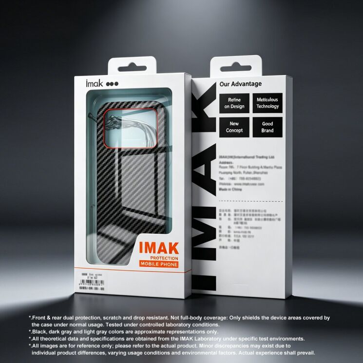Защитный чехол IMAK Carbon Guard для Xiaomi 17T - Black: фото 7 из 7