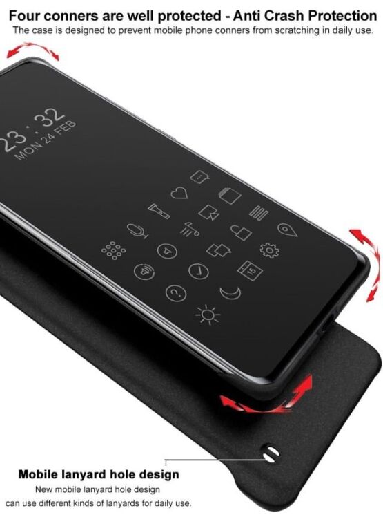 Защитный чехол IMAK Cowboy Hard Borderless для Samsung Galaxy S25 Plus (S936) - Black: фото 10 из 12