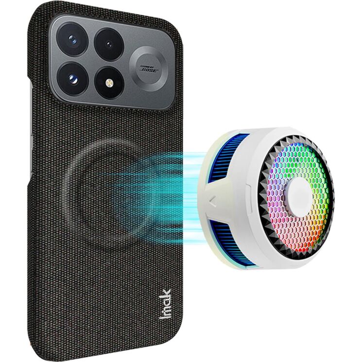 Защитный чехол IMAK Fabric Case with MagSafe для Xiaomi Poco F9 Pro - Black: фото 2 из 10