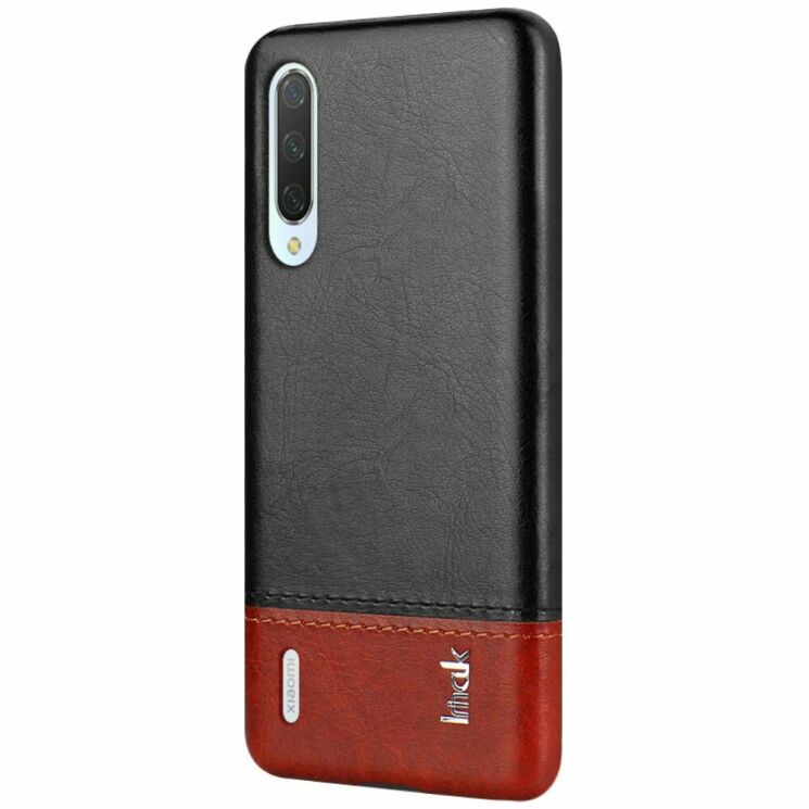 Защитный чехол IMAK Leather Series для Xiaomi Mi A3 / Mi CC9e - Black / Brown: фото 3 из 13
