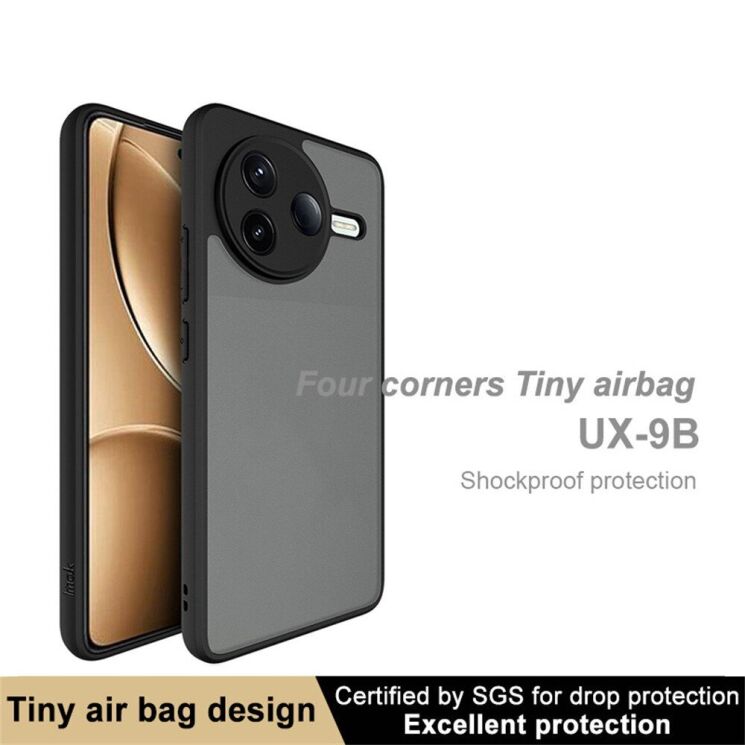 Защитный чехол IMAK UX-9B Series для Xiaomi Poco F7 Pro - Black: фото 6 из 13