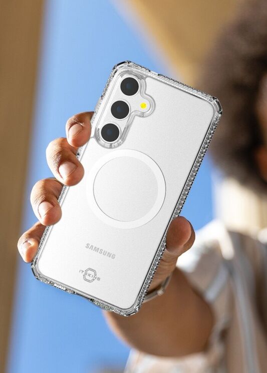 Захисний чохол ItSkins Hybrid R with MagSafe для Samsung Galaxy S24 (S921) SGBP-HMACR-TRSP - Clear: фото 8 з 8