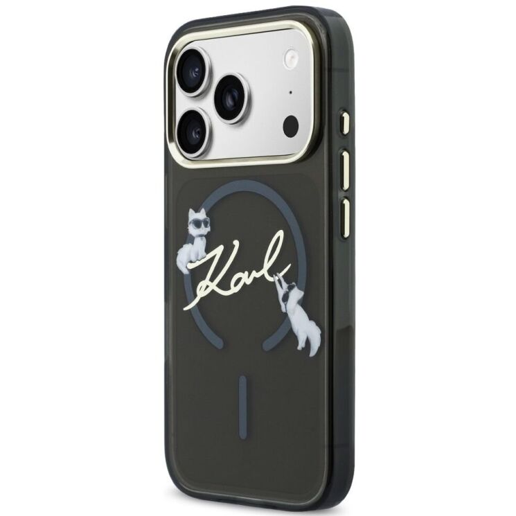 Захисний чохол Karl Lagerfeld IML Choupettes Karl Script Logo MagSafe для iPhone 17 Pro (KLHMP17L5HKSCAK) - Black (422728B) Захисний чохол Karl Lagerfeld IML Choupettes Karl Script Logo MagSafe для iPhone 17 Pro (KLHMP17L5HKSCAK) - Black: фото 2 з 7