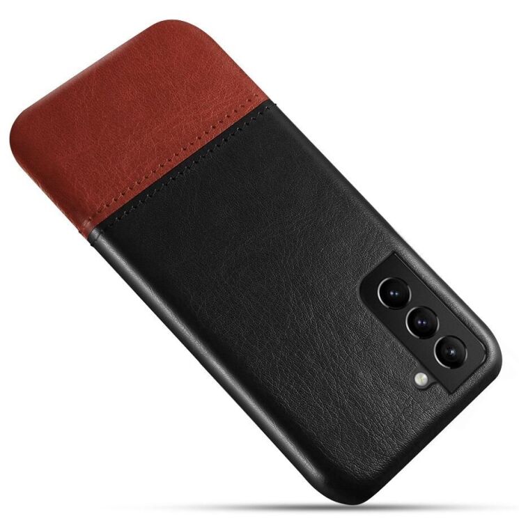 Захисний чохол KSQ Dual Color для Samsung Galaxy S21 FE (G990) - Black / Brown: фото 2 з 7
